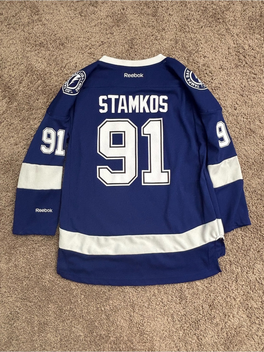 Reebok Tampa Bay Lightning Stamkos #91 Hockey Jersey